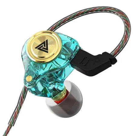QKZ AK3 Portable Wired In-Ear Earphone,HiFi Subwoofer Noise Cancelling Wired Earphones for Game Sports, 3D Stereo Sound Headphones For Gym & Sports & Game, Headphones 8D Audio,