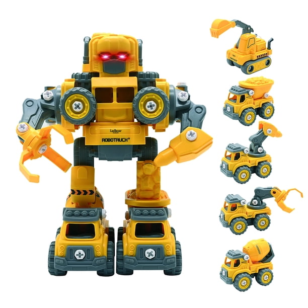 LEXiBOOK Robotruck Juguete de Construcción Transformable 5 en 1