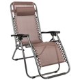 thumbnail image 2 of 2pcs Plum Blossom Lock Lounge Chair, Portable Folding Iron Pipe with Saucer Patio Chairs, for Backyard, Beach, 2 of 5