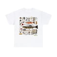 thumbnail image 2 of T-Shirt Heavy Cotton Unisex - Fishing for Fishermen Knolling Abstract Art 6, 2 of 5