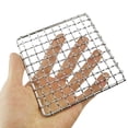thumbnail image 3 of Stainless Steel Grilling Net Barbecue Grilling Mesh Camping Fire Cooking Rack Square, 3 of 9