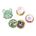 thumbnail image 3 of Cuadros Decorativos Juego de posavasos con pintura de diamantes, posavasos de cristal para bebidas, adorno DIY (AA1534) Wdftyju  embutido en tela, 3 of 6
