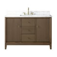 thumbnail image 5 of Vanity Art 48" Bathroom Vanity with Sink and Engineered Marble Top, Freestanding Storage Cabinet with 2 Drawers, 2 Shelves and 1 Flip Down Tray, 5 of 6