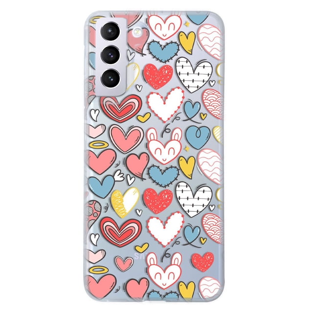 Funda InstaCase Para Galaxy S22 Plus Antigolpes Corazones Pastel