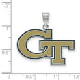 thumbnail image 2 of LogoArt SS026GT Sterling Silver Georgia Institute of Technology Large Enameled Pendant, 2 of 4