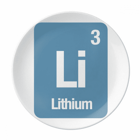 

Li Lithium Checal Element Science Plate Decorative Porcelain Salver Tableware Dinner Dish