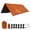 Orange, variant on COM1950s Portable Multifunctional Outdoor Camping Traveling Awning Backpacking Tarp Sunshade Lightweight Uv Protection and Pu 1000 Waterproof Rain Fly Tarp Shelter (118 * 118 Inches)