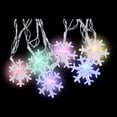 thumbnail image 1 of Serie Navideña NaviColors Copo de Nieve 20 Luces Led Multicolor 4 Mts, 1 of 5