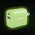 thumbnail image 4 of Liquipel Powertek Glow in the Dark 20W Combo Wall Charger - Green, 4 of 7