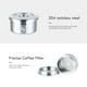 thumbnail image 3 of Batería de Cocina Cápsula de café reutilizable Filtro de acero inoxidable para DELTA Q Espresso Maker (A) Tmvgtek Libre de BPA, 3 of 8