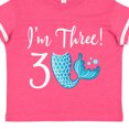 thumbnail image 4 of Inktastic 3rd Birthday Mermaid Party Girls Toddler T-Shirt, 4 of 5