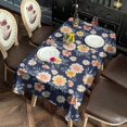 thumbnail image 2 of Pioneer Flower Floral Print Pattern Rectangle Tablecloth 60"x120", Waterproof Polyester Table Cloth, Wipeable Spillproof for Dining Camping Indoor Outdoor, 2 of 6