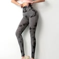 thumbnail image 2 of Gibobby Pantalones de yoga Pantalones de yoga teñidos con , traje de yoga ajustado para correr sin costuras, pantalones de fitness deportivos, cader(Negro,CH), 2 of 5