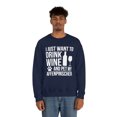 thumbnail image 5 of I want to drink wine and pet my Affenpinscher Unisex Sweatshirt S-2XL, 5 of 9