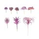 thumbnail image 1 of 8 unids Simulaciones Suculentas Plantas Artificiales Suculenta Decoración (Violeta), 1 of 5