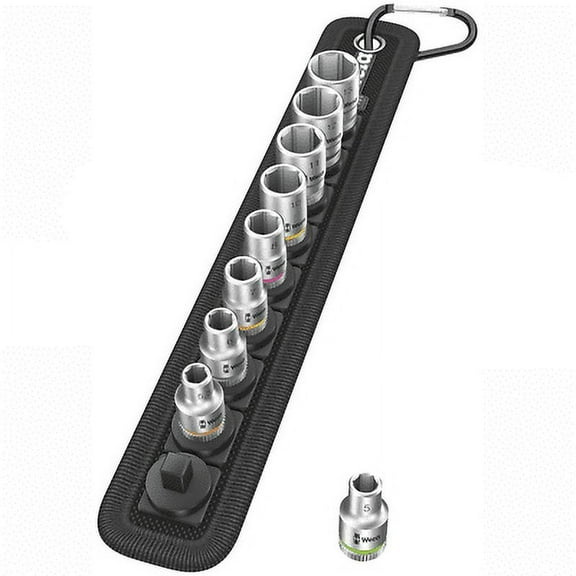 Wera 05003883001 Belt A 4 Zyklop Socket Set, 1/4" Drive