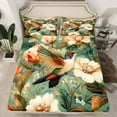 thumbnail image 2 of jejeloiu Rustic Hummingbird Twin Sheet Sets,Modern Aesthetic Art Twin Fitted Sheet,Country Flower Floral Flat Sheet For Girl,Super Cozy Room Decor,3 Pieces, 2 of 7