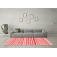 thumbnail image 3 of Ahgly Company Machine Washable Indoor Rectangle Abstract Red Modern Area Rugs, 2' x 4', 3 of 4