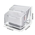 thumbnail image 2 of Holloyiver Acrylic Business Card Display Holder for Desk, Clear Multiple Desktop Business Card Stand Organizer Storage for Exhibition, Home, Office, 2 Pocket, 120 Cards Capacity, 2 of 7
