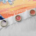 thumbnail image 4 of Homewish Japanese Ukiyo-E Black Out Curtains,Ocean Sea Wave Curtains Pack of 2 (42x63 Each),Orange Sunset Bedroom Curtains For Girl Kids,Luxury Bedroom Decor, 4 of 6