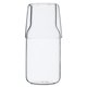 thumbnail image 1 of Juego de botella de vidrio para mesita de noche, ideal para el dormitorio y el baño, 15 oz/18 oz (transparente), 1 of 6