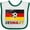 White and Green, variant on Inktastic German Soccer Boys or Girls Baby Bib