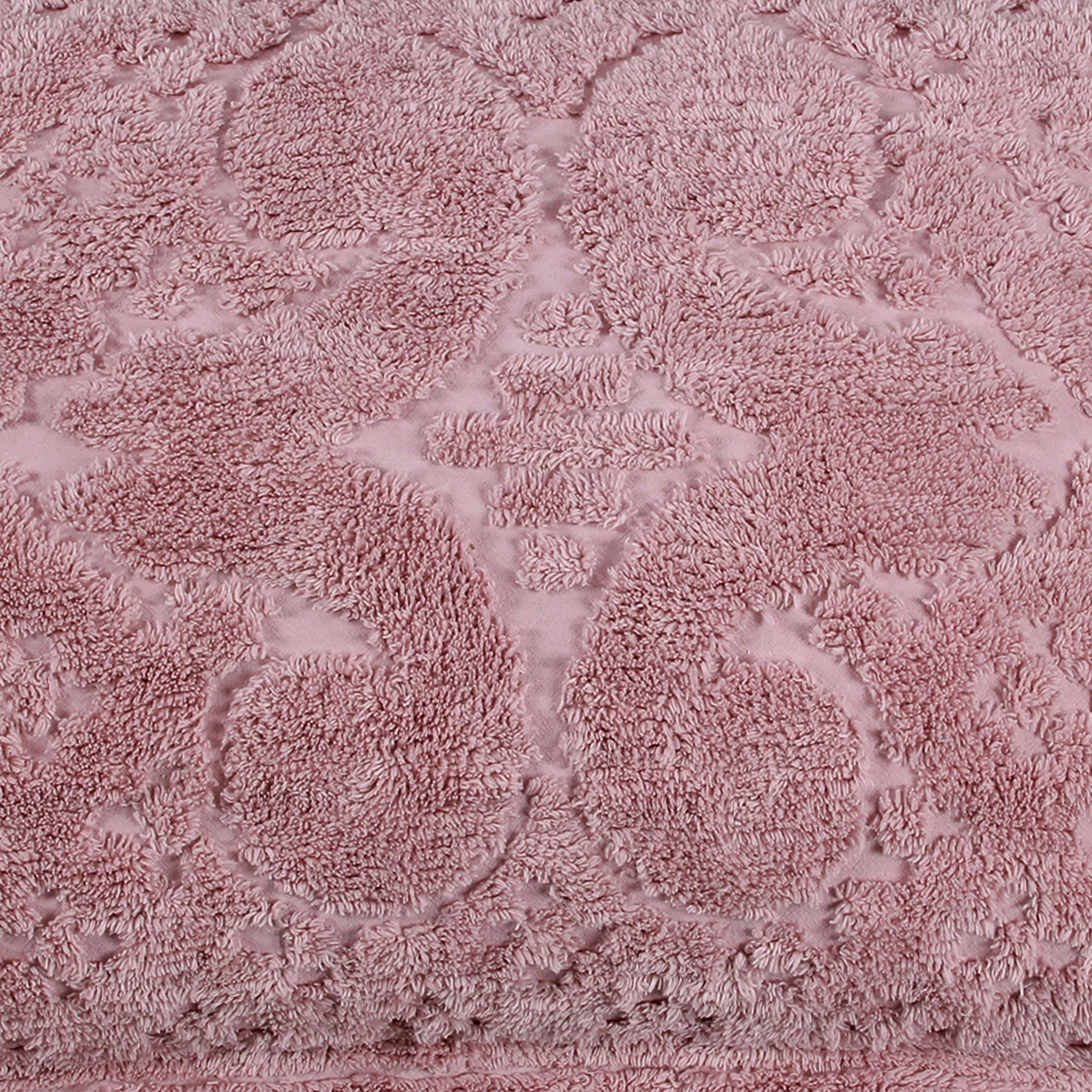 Better Trends 2 Piece Chenille Bedspread Set for Twin Bedspread 100% Cotton Lightweight Bedspread for all Season Ashton Collection (Pink)