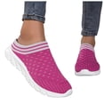 thumbnail image 6 of YLYL Women Knit Mules Chunky Heel Slip on Arch Support Breathable Mesh Comfortable Casual Walking Shoes, 6 of 9
