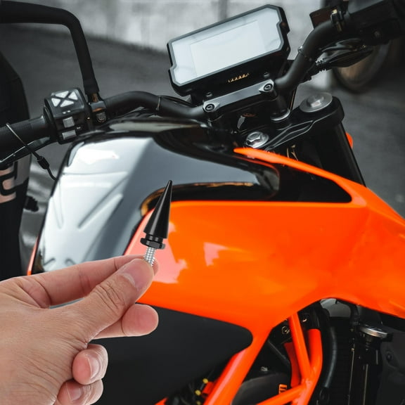 Raindrops Windshield Mounting Kit 3Pcs Metal Black Motorcycle Windshield Screws for Fastening and Decoration