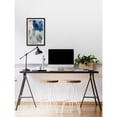thumbnail image 4 of Abstract Blue Gold Framed Painting Print - Modern Wall Art Decor for Home Living Room Office, 4 of 6