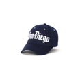 thumbnail image 2 of City Caps Olde English Adjustable Baseball Hat - San Diego - Navy, 2 of 2