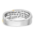 thumbnail image 4 of 14K Two-Tone Gold Ring Band Men's Diamond Lab Grown Round, Size 6, 4 of 6