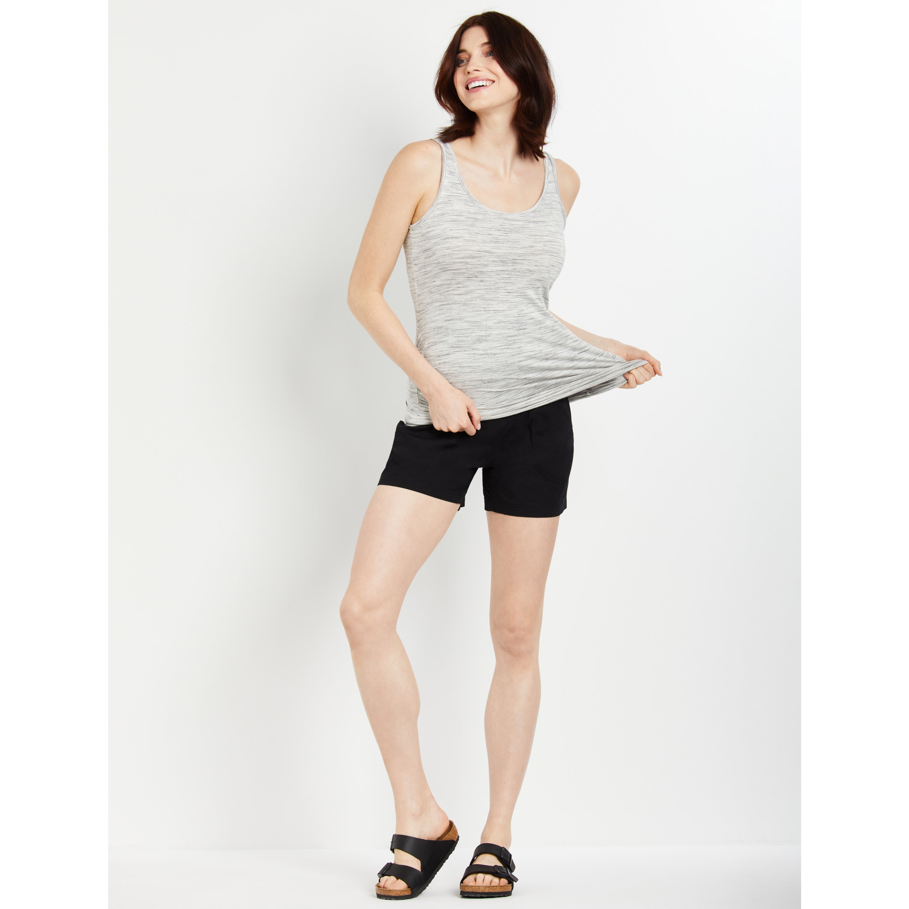 Motherhood Maternity Secret Fit Belly Poplin Maternity Shorts