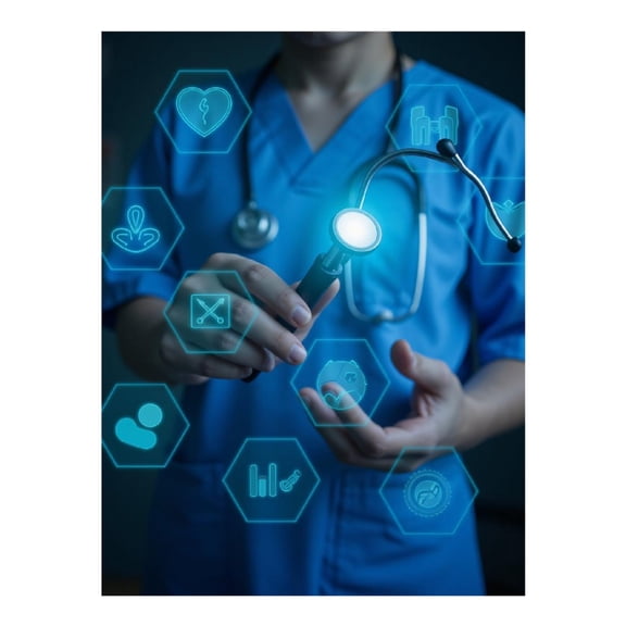 Diamond Art Kits for Adults, Medical Technology Innovation 5D Diamond Painting Kits for Adults Beginners, DIY Full Drill Diamond Painting, Gem Art and Crafts 12x16