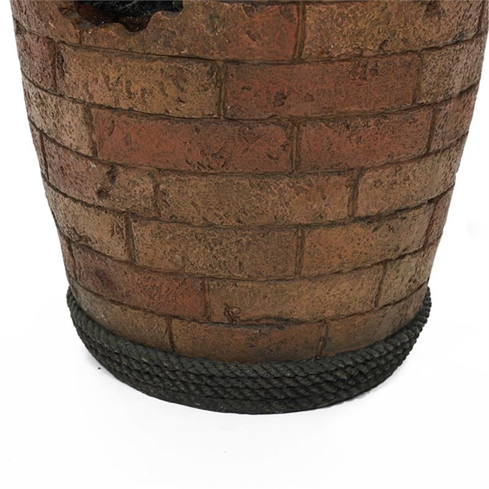 Jeco Glenville Water Pump Cascading Outdoor Polyresin Water Fountain