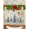 thumbnail image 2 of Christmas Placemats Set of 6 Reindeer Place Mats Xmas Tree Placemat Washable Golden Snowflake Deer Table Mats for Dining Kitchen Holiday Dinner Party Home Decor 13x19 Inch, 2 of 8