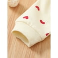 thumbnail image 6 of Gzhioc Baby Valentine’s Day Romper, Cute Heart Print Long Sleeve Hooded Bodysuit One-Piece Outfit,0-12 Months, 6 of 9