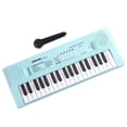thumbnail image 3 of Piano digital portátil de 37 teclas para niños con altavoz y micrófono Azul, 3 of 9