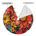 thumbnail image 2 of Yiaed Colorful Vintage Floral Pattern Print Christmas Tree Skirt , Tree SkirtsTree Mat for Christmas Winter Holiday Indoor Decorations-30", 2 of 7