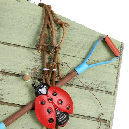 Wild Bird Feeder Hanging Wooden House Vintage Outdoor 