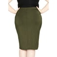 thumbnail image 3 of Stretch Is Comfort Women's Soft Stretch Midi Skirt | Adult  Small - 5x, 3 of 9