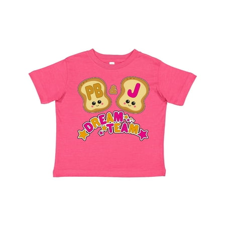 

Inktastic Dream Team Peanut Butter and Jelly Gift Toddler Boy or Toddler Girl T-Shirt