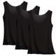 thumbnail image 1 of Pijama de manga corta para mujer, blusa lisa con cuello en U, de 3 piezas, 1 of 3