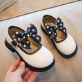 thumbnail image 4 of Otqutp Soft Sole Dance Shoes for Flower Girls Fashion Autumn Girls Casual Shoes Thick Sole Round Toe Polka Dot Bow Cute Dress Shoes, 4 of 5