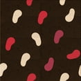 thumbnail image 1 of Ahgly Company Machine Washable Indoor Square Transitional Black Brown Area Rugs, 7' Square, 1 of 7