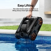 iGarden Robotic Pool Cleaner K Series, Cordless Pool Vacuum Robot for Inground & Above Ground Pools, Smart Navigation, Touchscreen, Self-Parking, Cleans Floor, Wall & Waterline, 220 Min