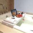 thumbnail image 3 of Bañera Bandeja para carrito Bamboo Spa Bañera Organizador para carrito Libro Porta vino Eccomum Gris, 3 of 7