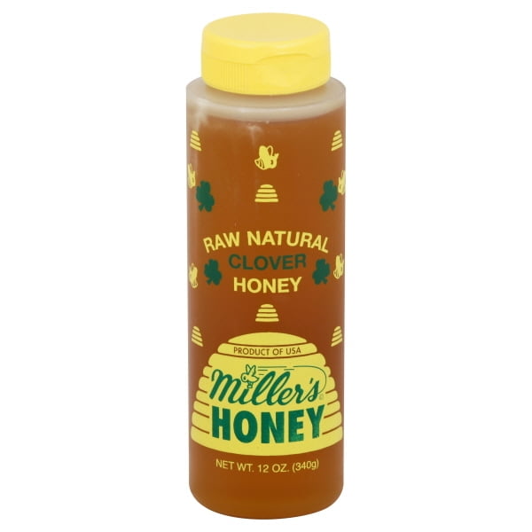 Miller's Raw Natural Clover Honey, 12 oz