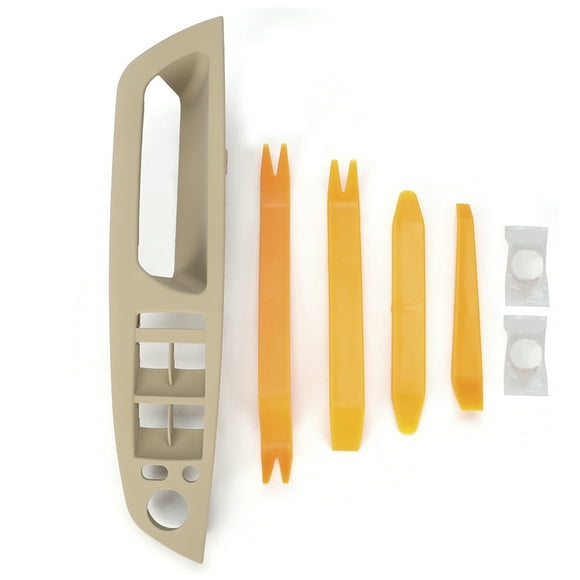 Embellecedor de manija de puerta delantera izquierda, panel de interruptores maestros de control de ventana, bisel 51416975779, compatible con X5 E70 E71