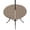 Brown, variant on Round Outdoor Tablecloth with Umbrella Hole and Zipper, Teal Morocco Tablecloth with Elastic Waterproof, Ethnic Boho Minimalist Abstract Geometric Patio Table Covers for 45" - 54" Picnic Pool Tables